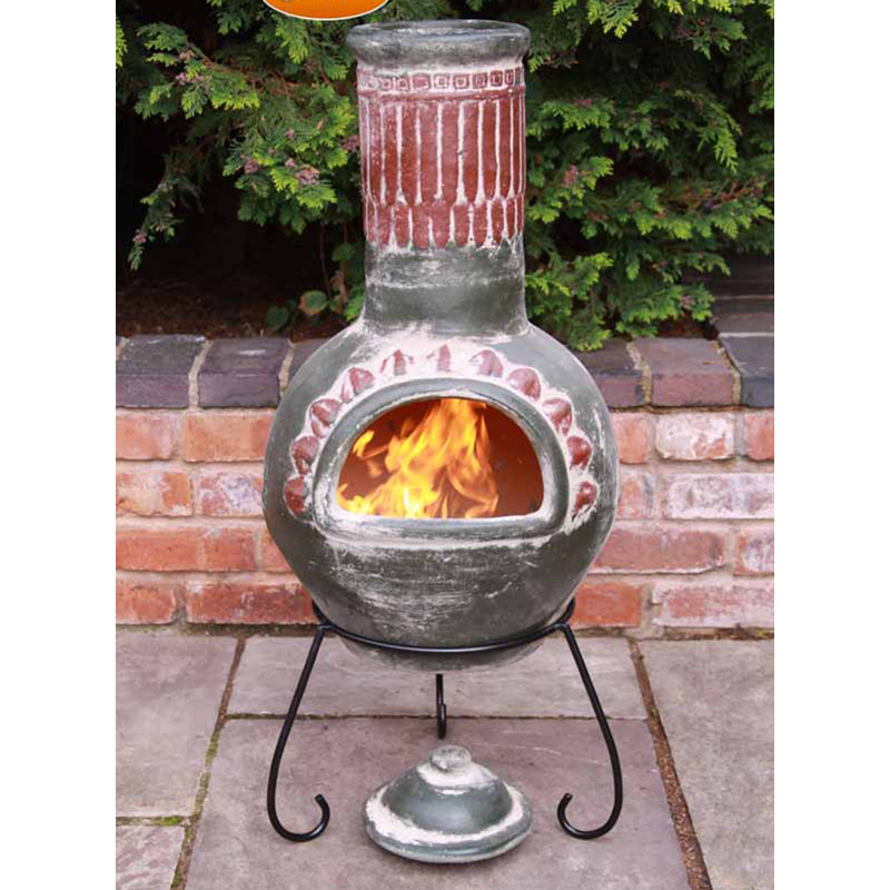 World Menagerie Heimdall Clay Wood Burning Chiminea & Reviews Wayfair